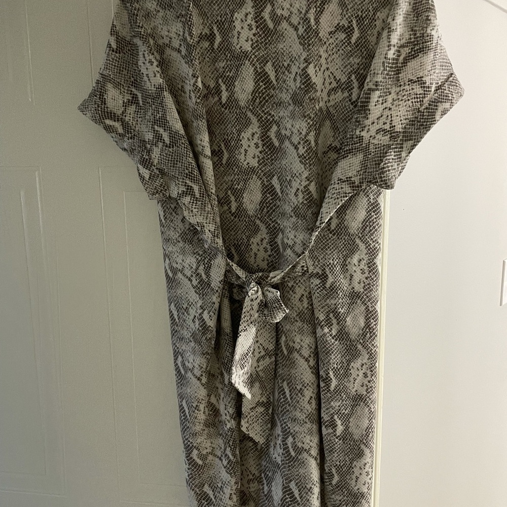 Snakeskin print dress
